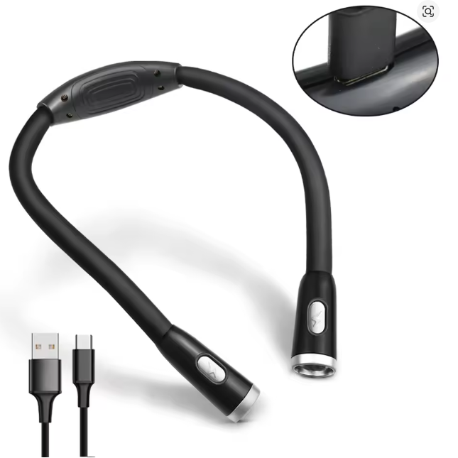 Neck Reading Light – Hands-Free, Adjustable LED Book Light