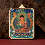 Fanchen·Tibetan Hand-Painted Thangka Pendant Necklace
