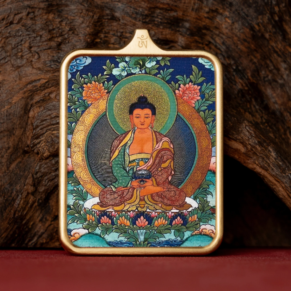 Fanchen·Tibetan Hand-Painted Thangka Pendant Necklace
