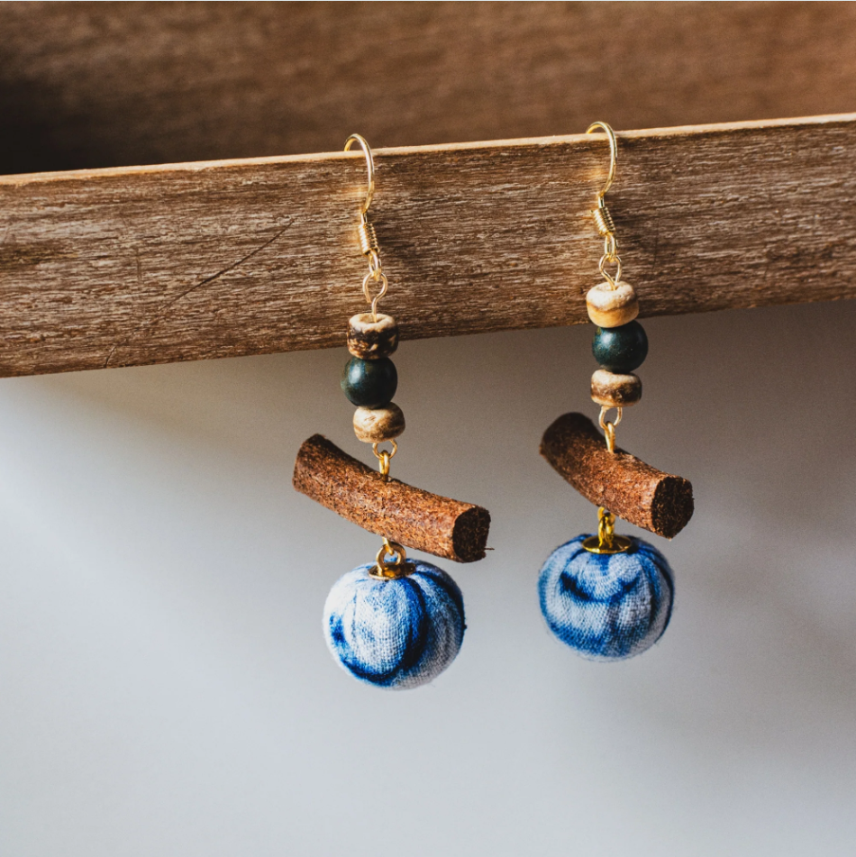 Fanchen·Miao Handmade Tie-Dye Earrings
