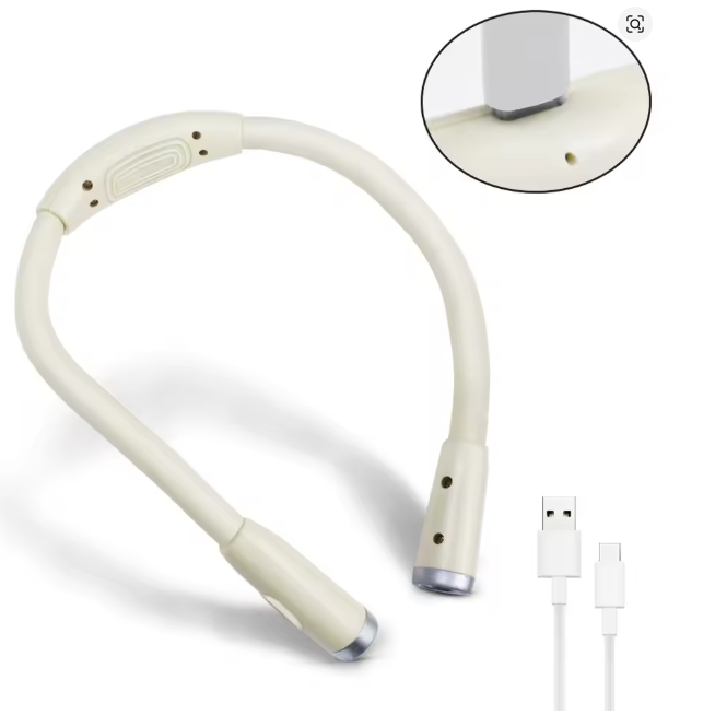 Neck Reading Light – Hands-Free, Adjustable LED Book Light